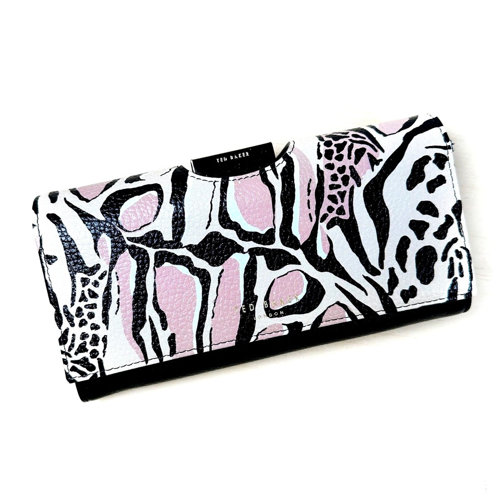 Ted Baker Abstract Pink and Black Wallet